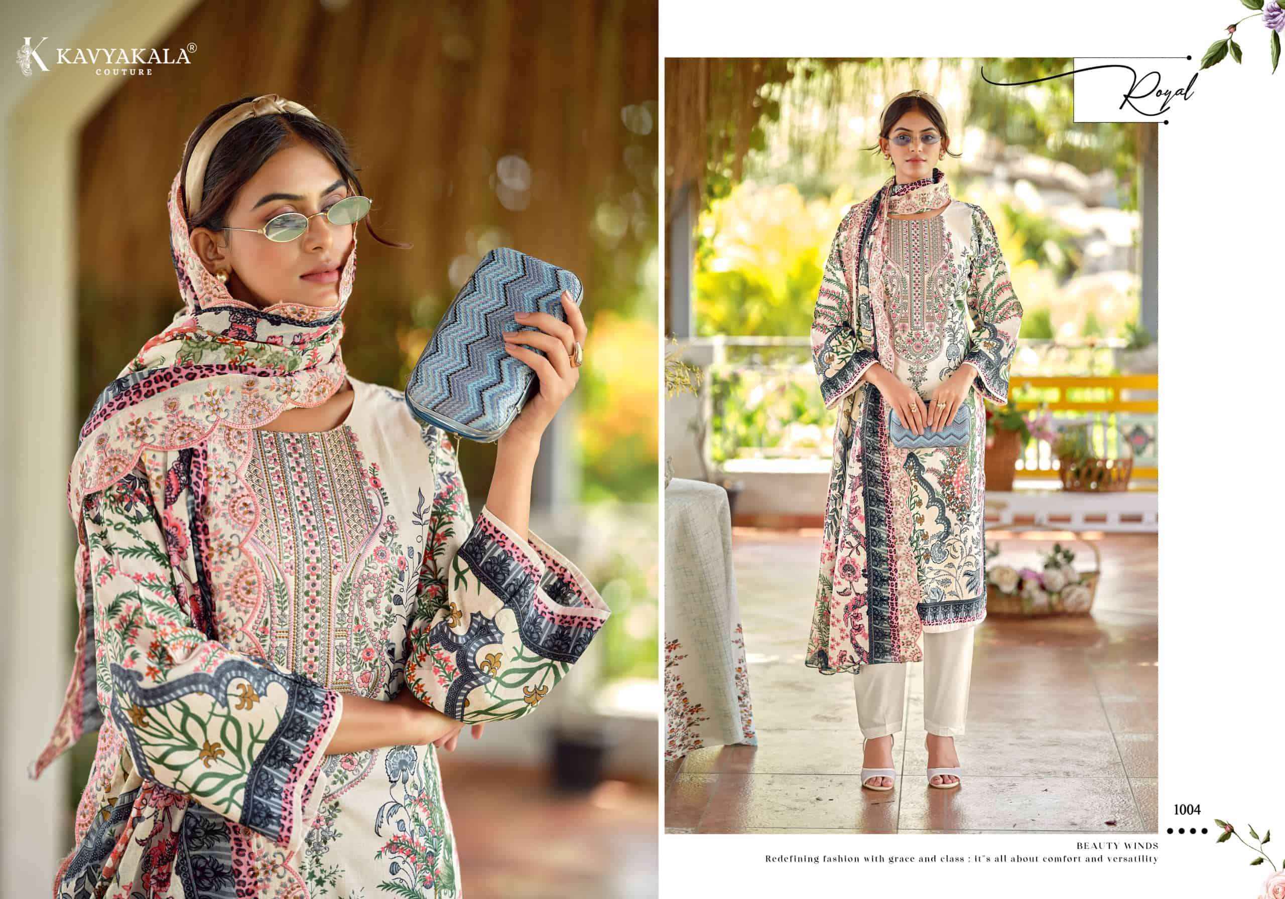 Kavyakala Zarina Designer Printed Lawn Cotton Dress _ Surat Wholesale Market Price ( 6 Pcs Catalog )