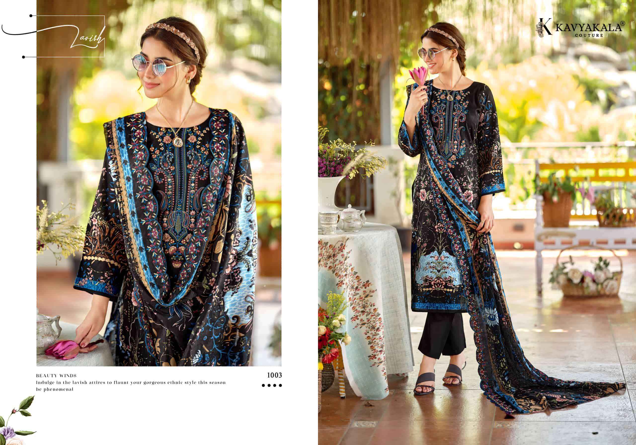 Kavyakala Zarina Designer Printed Lawn Cotton Dress _ Surat Wholesale Market Price ( 6 Pcs Catalog )