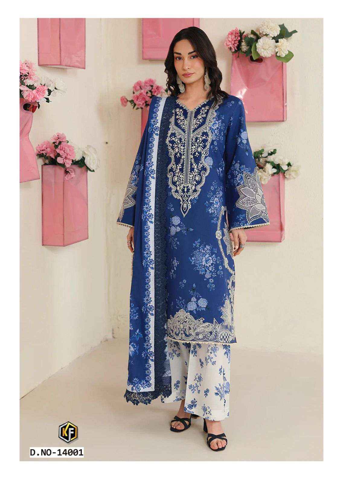 KEVAL FAB RANGREZ VOL 14 COTTON DIGITAL PRINTS SALWAR SUIT _ SURAT WHOLESALE MARKET PTICE ( 6 PCS CATALOG )