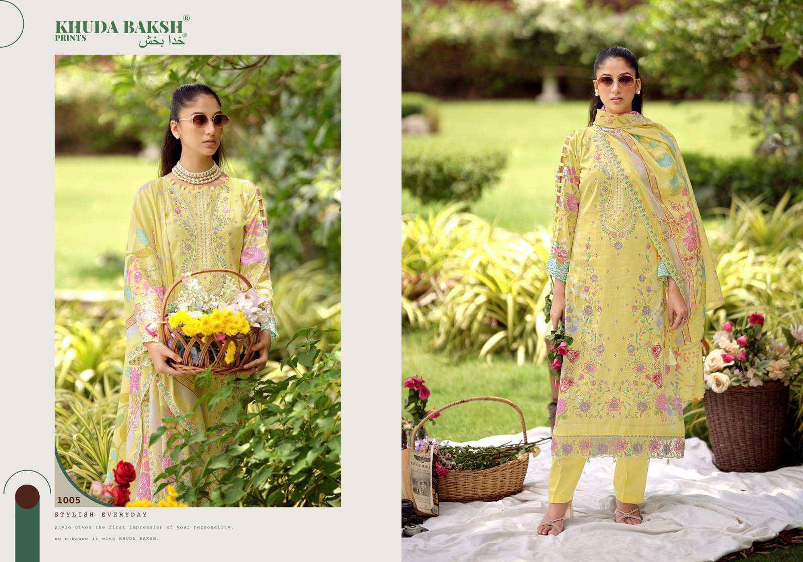 Khuda Baksh Prints Farah Vol 2 Lawn Salwar Kameez _ Surat Wholesale Market Price ( 10 Pcs Catalog )