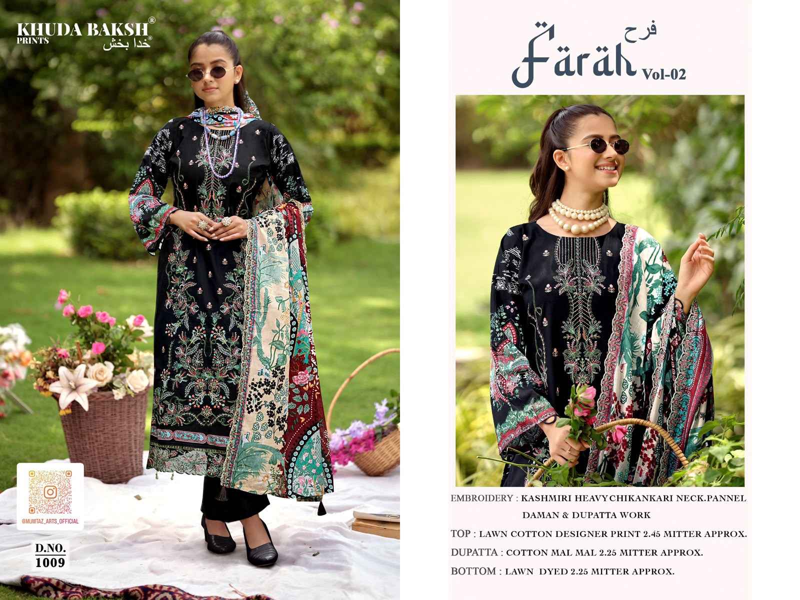 Khudha Baksh Farah Vol 2 Dress Material Online Price ( 10 Pcs Catalog )