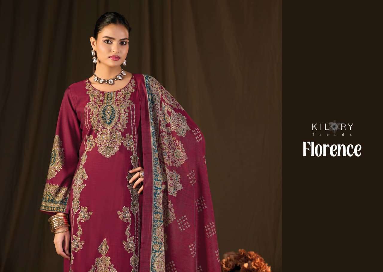 Kilory Florence Pure Muslin Salwar Kameez _ Surat Wholesale Market Price ( 6 Pcs Catalog )