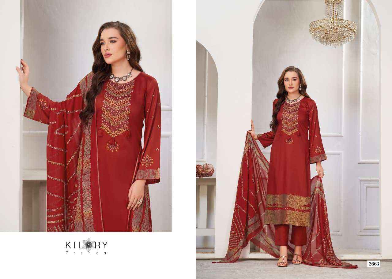 Kilory Juggni Pure Gajji Silk Designer Ladies Salwar Kameez _ Surat Wholesale Market Price ( 4 Pcs Catalog )