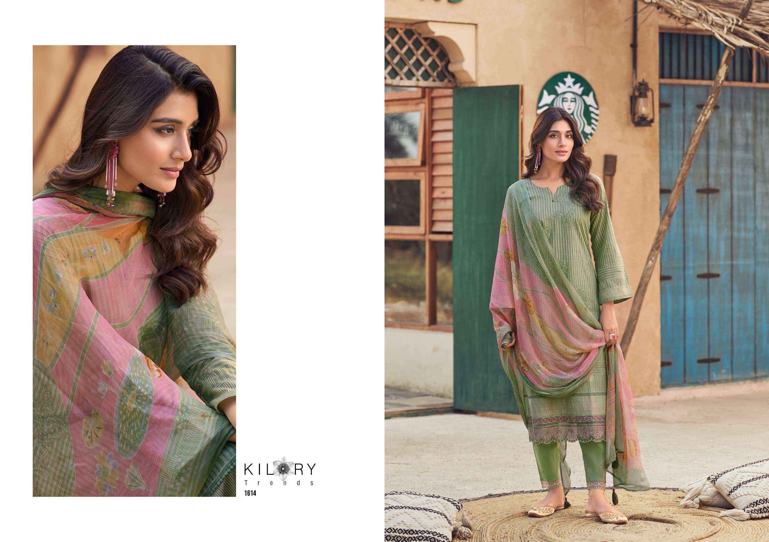Kilory Lakshita Pure Lawn Cotton Designer Salwar suit - wholesale Surat Market price ( 6 Pcs Catalog )