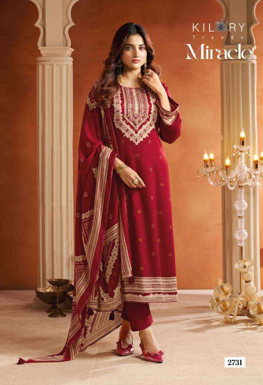 Kilory Miracle Pure Gajji Silk Designer Salwar Suit _ Surat Wholesale Market Price ( 4 Pcs Catalog )