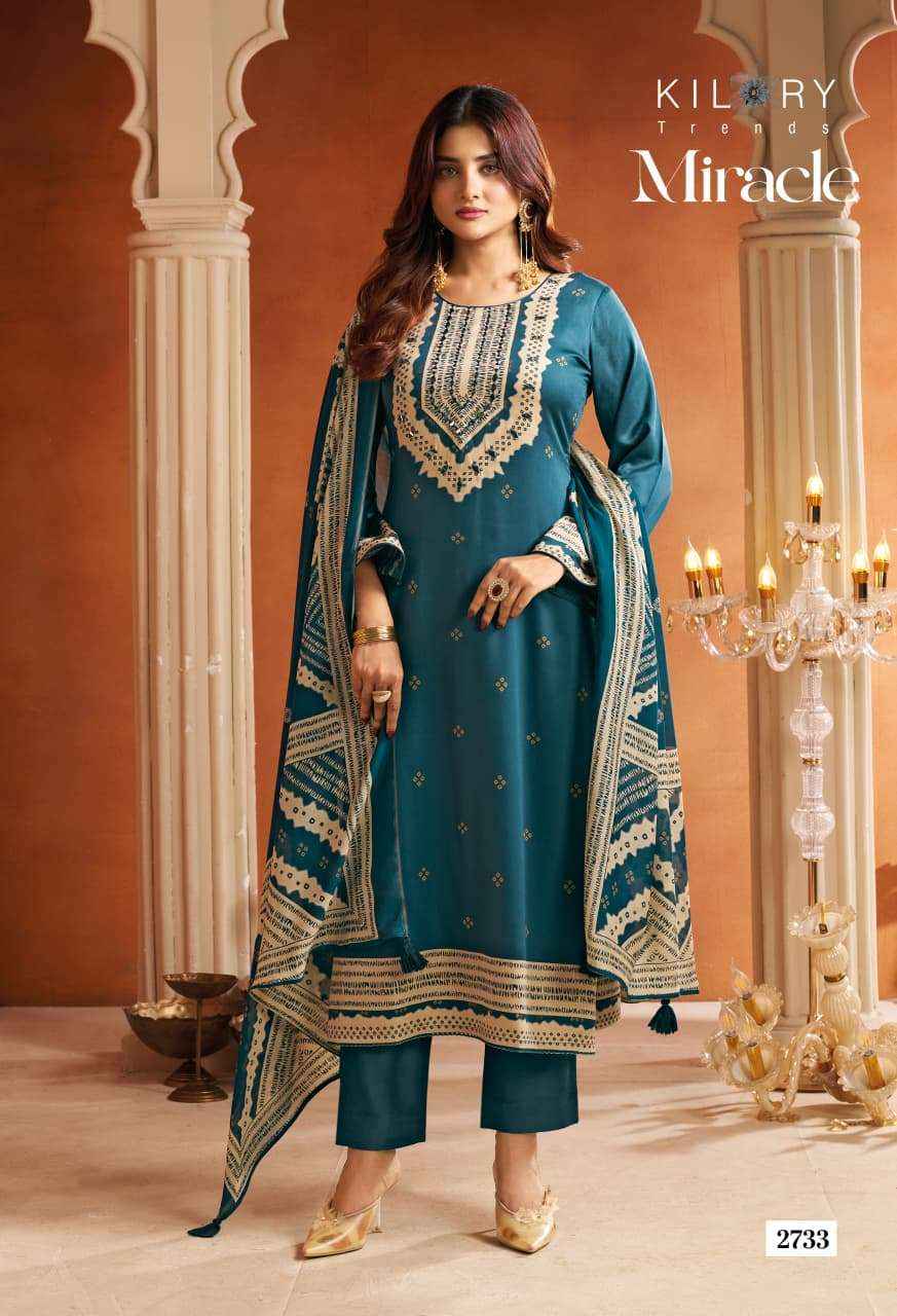 Kilory Miracle Pure Gajji Silk Designer Salwar Suit _ Surat Wholesale Market Price ( 4 Pcs Catalog )