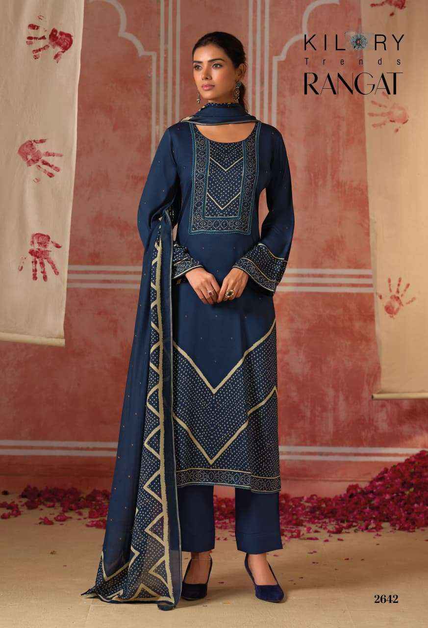 Kilory Rangat Exclusive Designs Salwar Suit _ Surat Wholesale Market Price ( 4 Pcs Catalog )