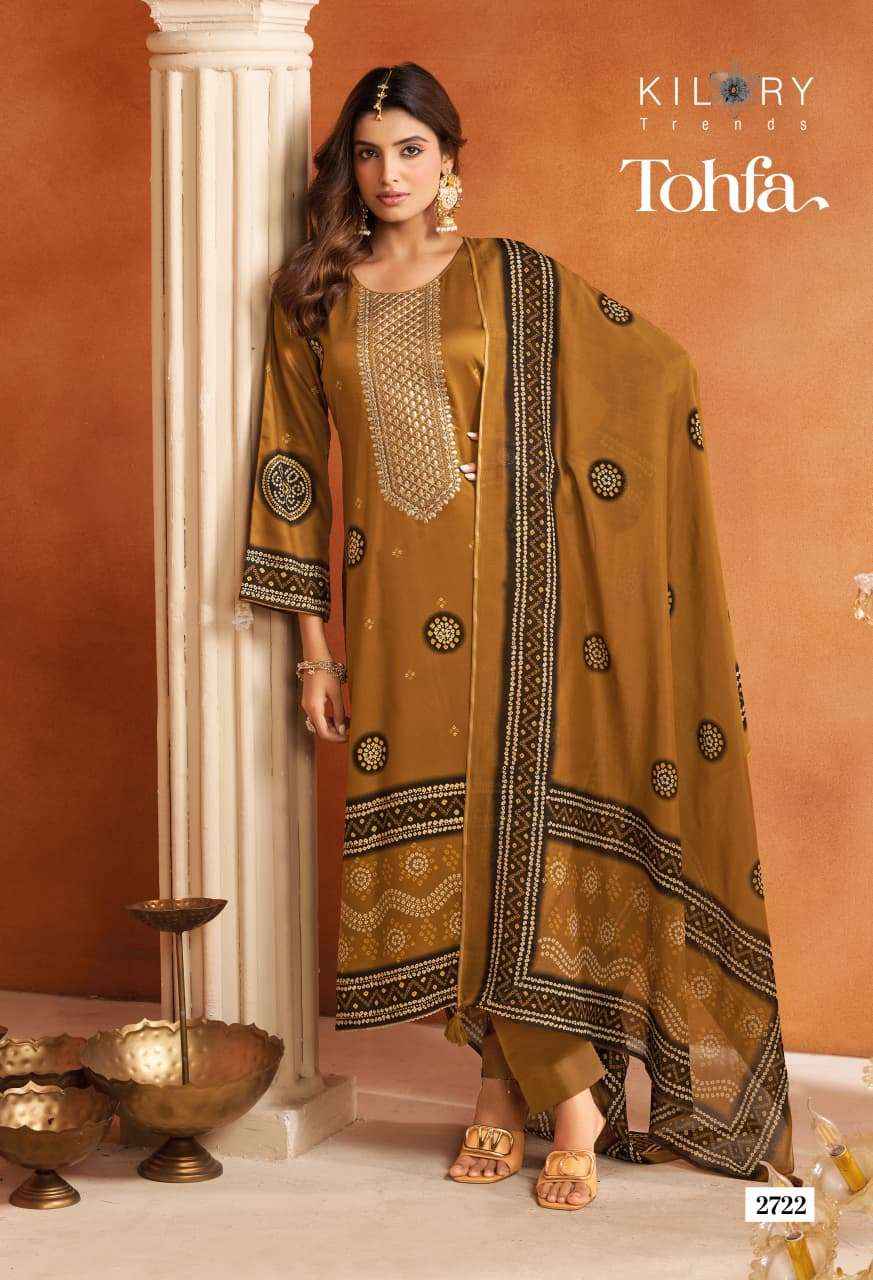 Kilory Tohfa Digital Printed Premium Wear ladies Salwar Kameez _ Surat Wholesale Market Price ( 4 Pcs Catalog )