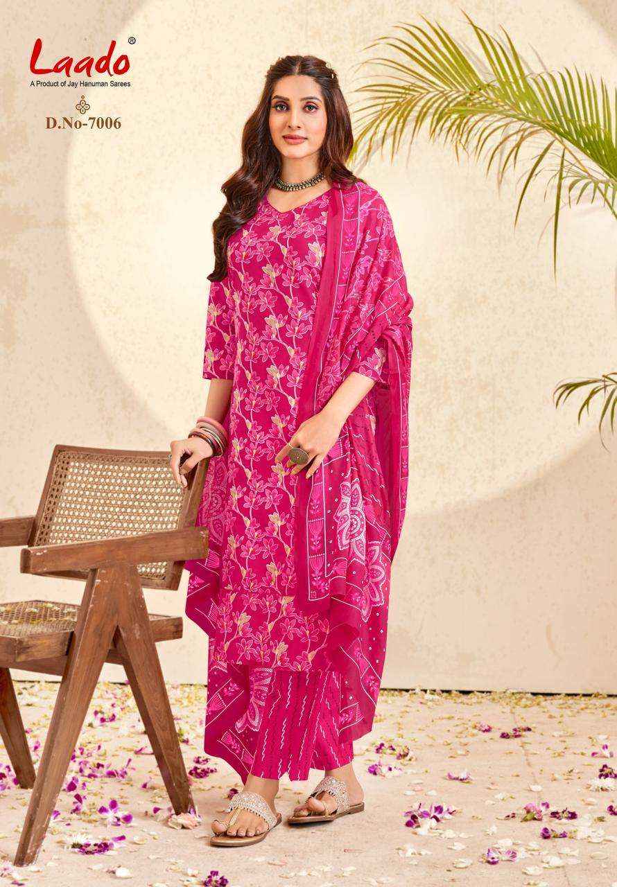 Laado Nargis Vol 7 - Pure Cotton Readymade Suits - Wholesale Market Surat ( 10 Pcs Catalog )
