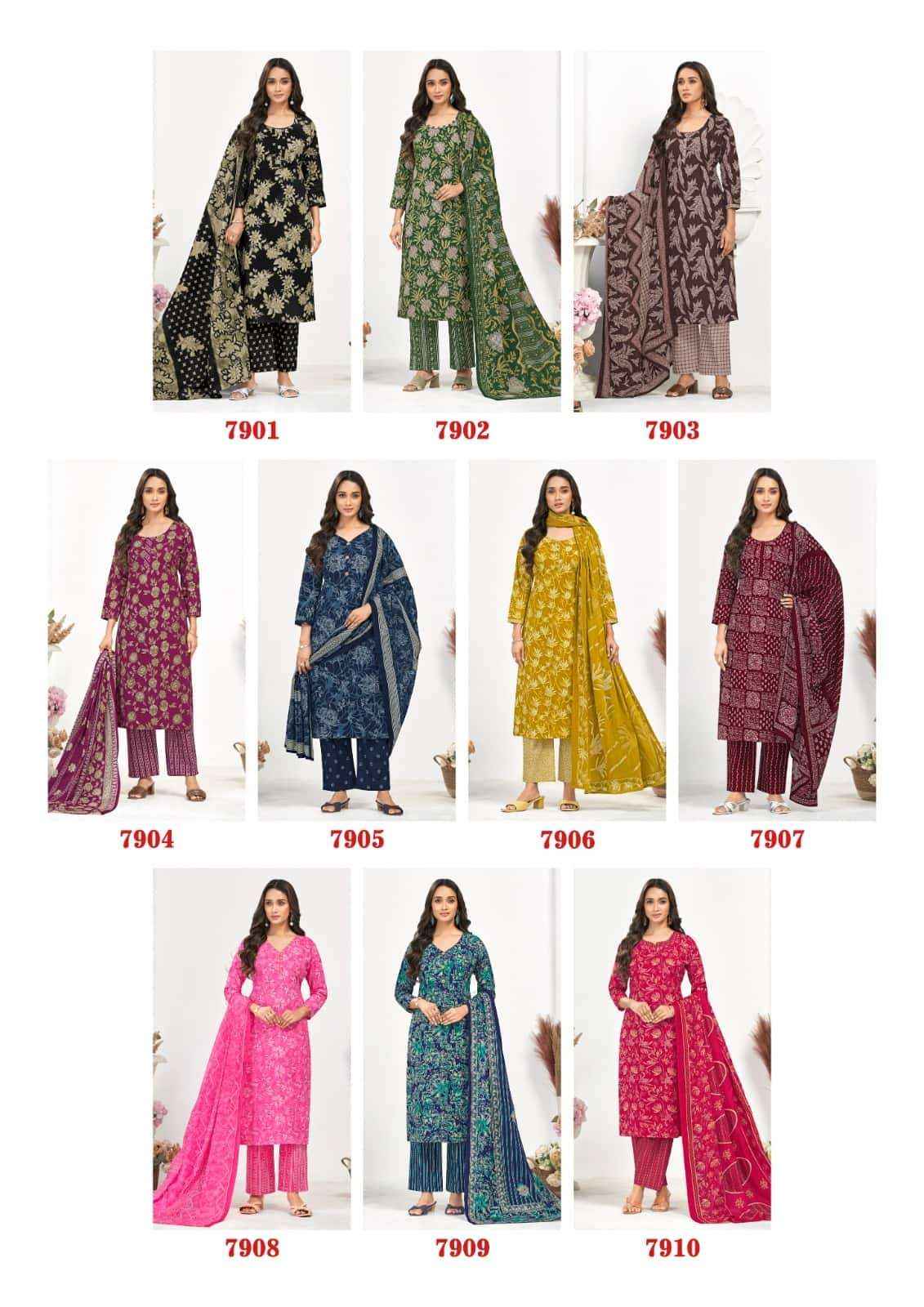 Laado Vol 79 Pure Cotton Salwar Kameez _ Surat Wholesale Market Price ( 10 Pcs Catalog )
