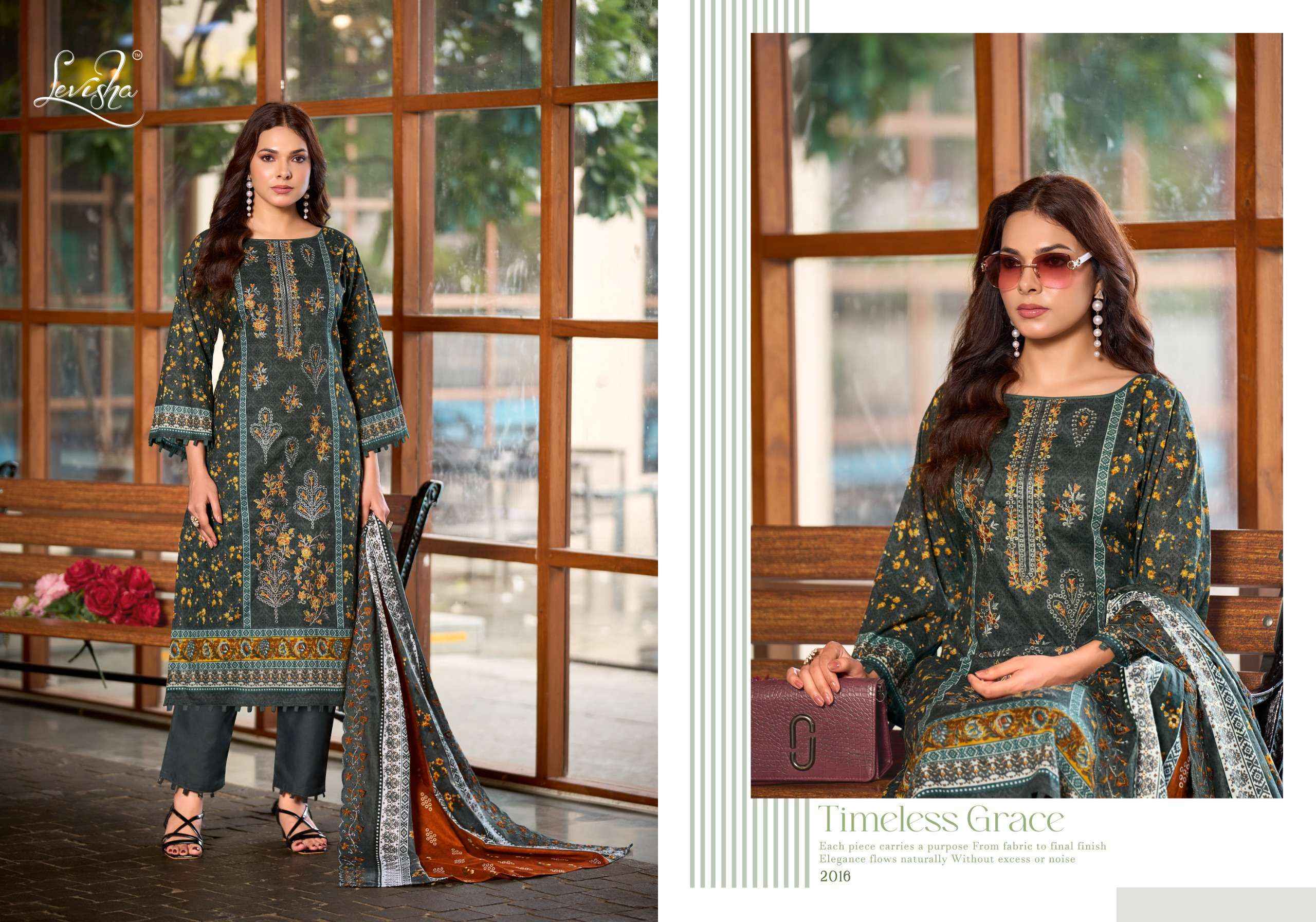 Levisha Madhubala Vol 20 Lawn Cotton Dress Material- Surat Wholesaler ( 8 pcs Catalog )