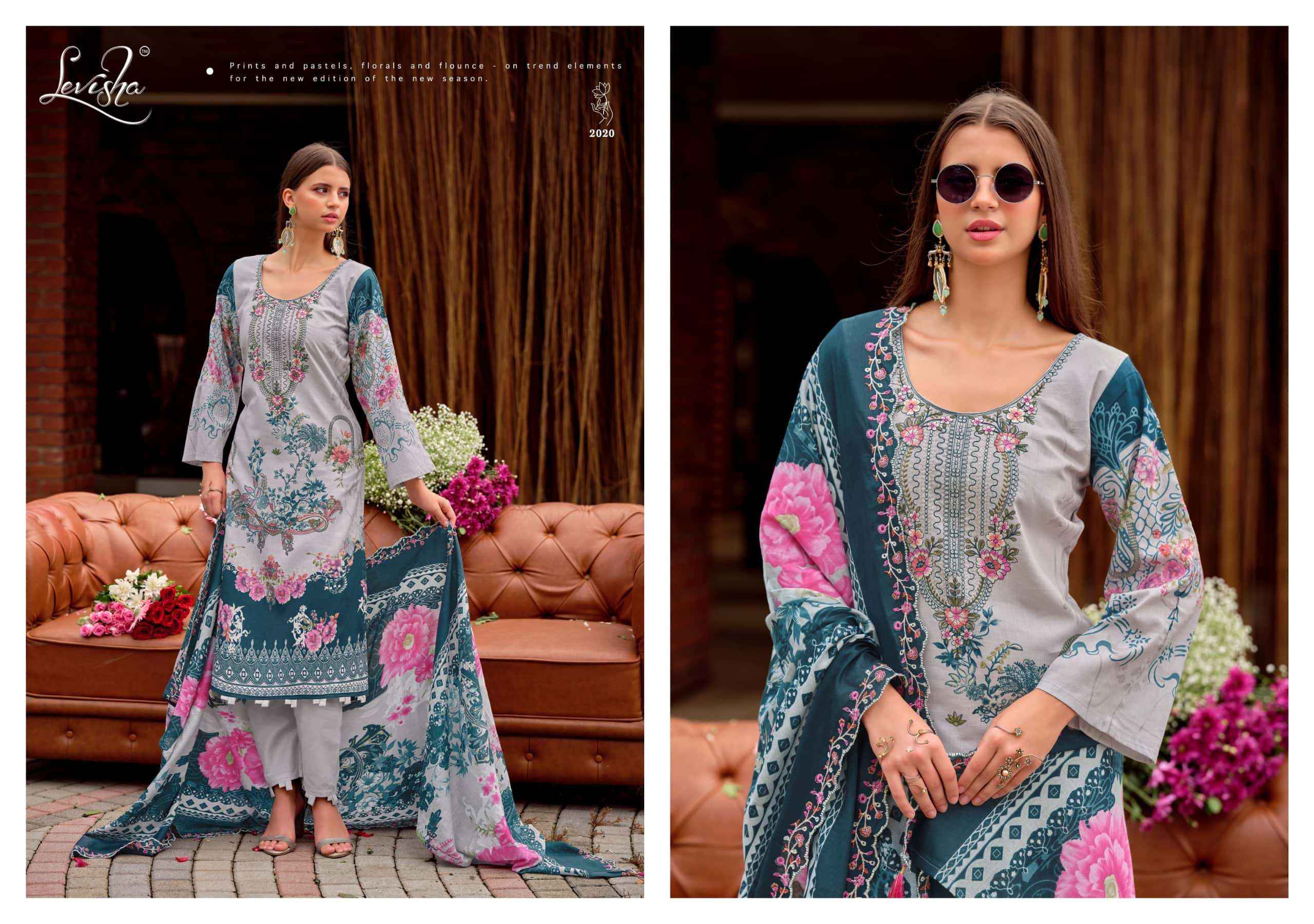 Levisha Mashakali Vol 2 Pakistani Style Cotton Salwar Kameez _ Surat Wholesale Market Price ( 8 Pcs Catalog )