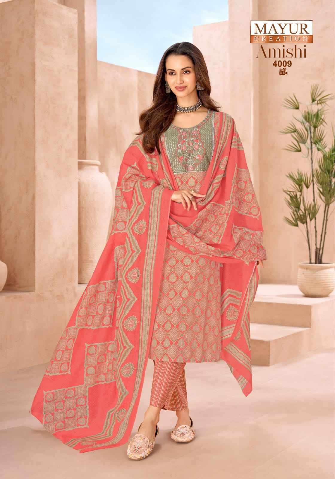 Mayur Creation Amishi Vol 4 Pure Readymade Suits | surat wholesale market online shopping ( 10 pcs Catalogue )