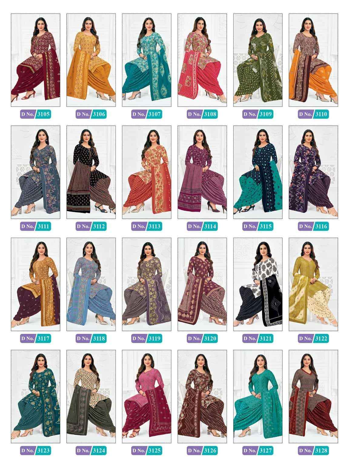 Mcm Lifestyle Priya Vol 31 Pure Cotton Patiyala Dress _ Surat Wholesale Market Price ( 24 Pcs Catalog )