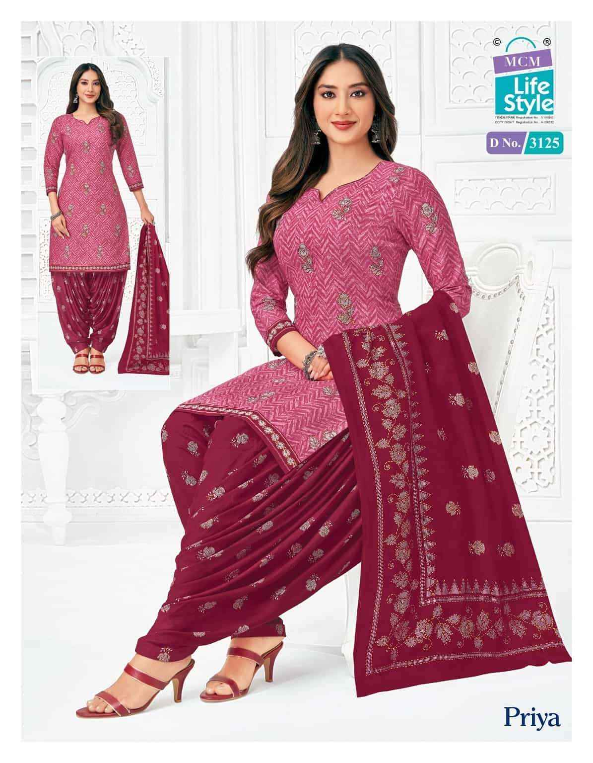 Mcm Lifestyle Priya Vol 31 Pure Cotton Patiyala Dress _ Surat Wholesale Market Price ( 24 Pcs Catalog )