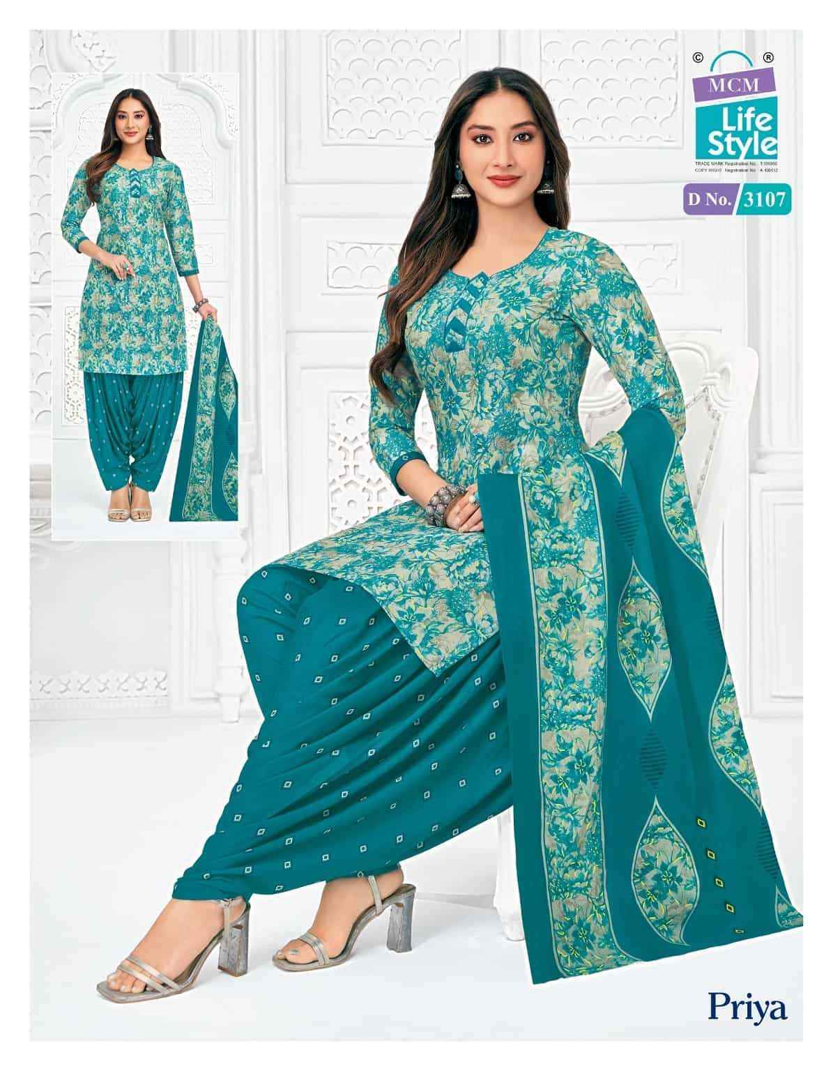 Mcm Lifestyle Priya Vol 31 Pure Cotton Patiyala Dress _ Surat Wholesale Market Price ( 24 Pcs Catalog )