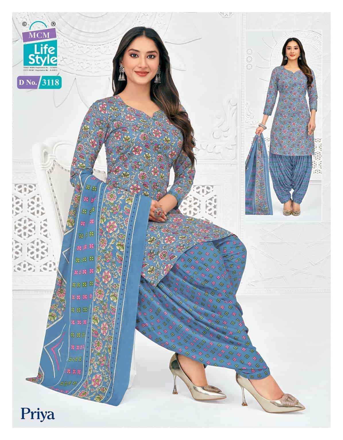 Mcm Lifestyle Priya Vol 31 Pure Cotton Patiyala Dress _ Surat Wholesale Market Price ( 24 Pcs Catalog )