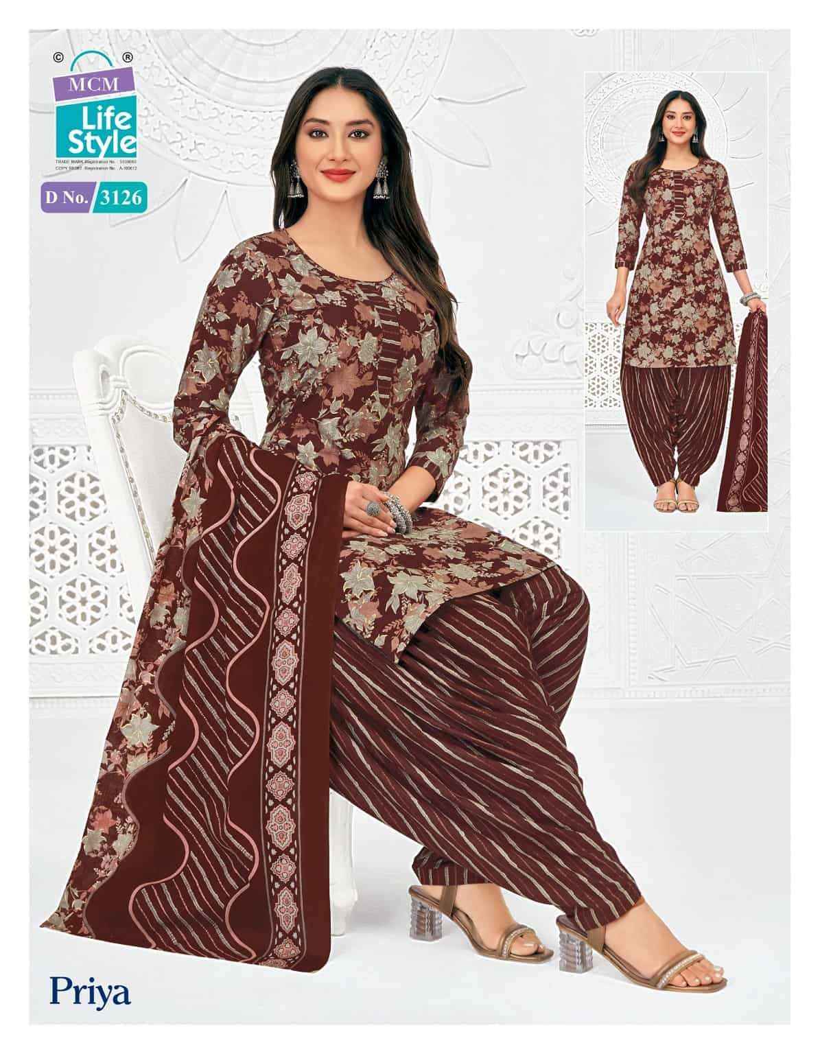 Mcm Lifestyle Priya Vol 31 Pure Cotton Patiyala Dress _ Surat Wholesale Market Price ( 24 Pcs Catalog )