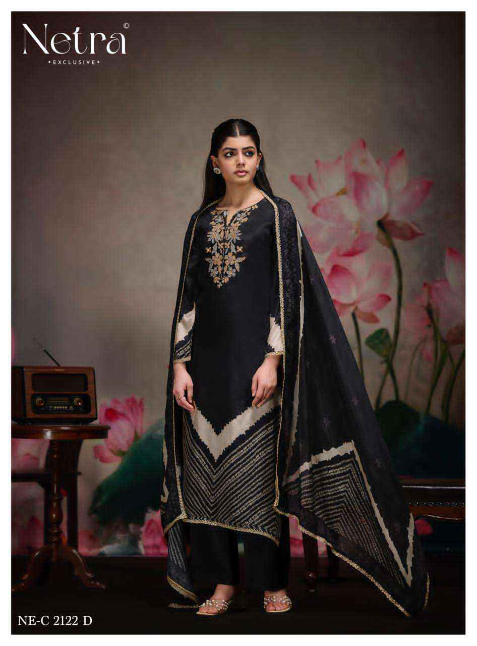 Netra Mahek Premium Designs Muslin Salwar Kameez _ Wholesale Surat Market Price ( 6 Pcs catalog )