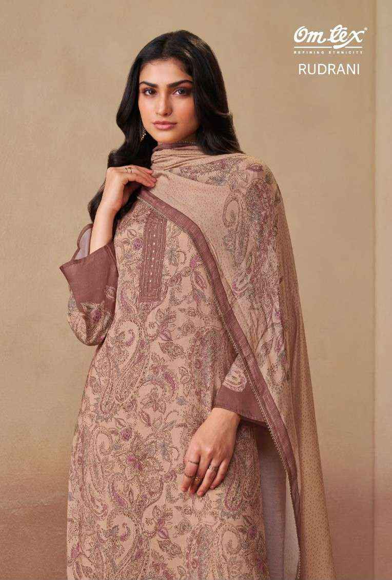 Omtex Rudrani Digital Printed Muslin Salwar Kameez _ Wholesale Surat Market Rate ( 4 Pcs Catalog )