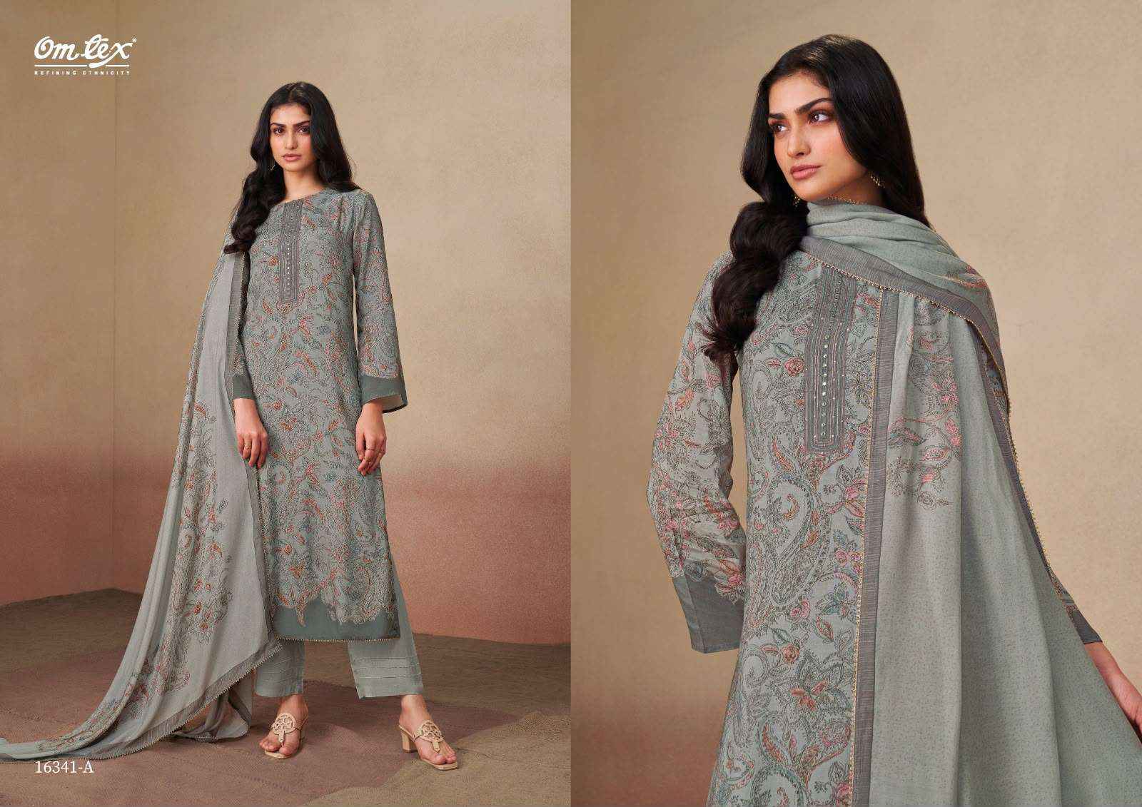 Omtex Rudrani Digital Printed Muslin Salwar Kameez _ Wholesale Surat Market Rate ( 4 Pcs Catalog )