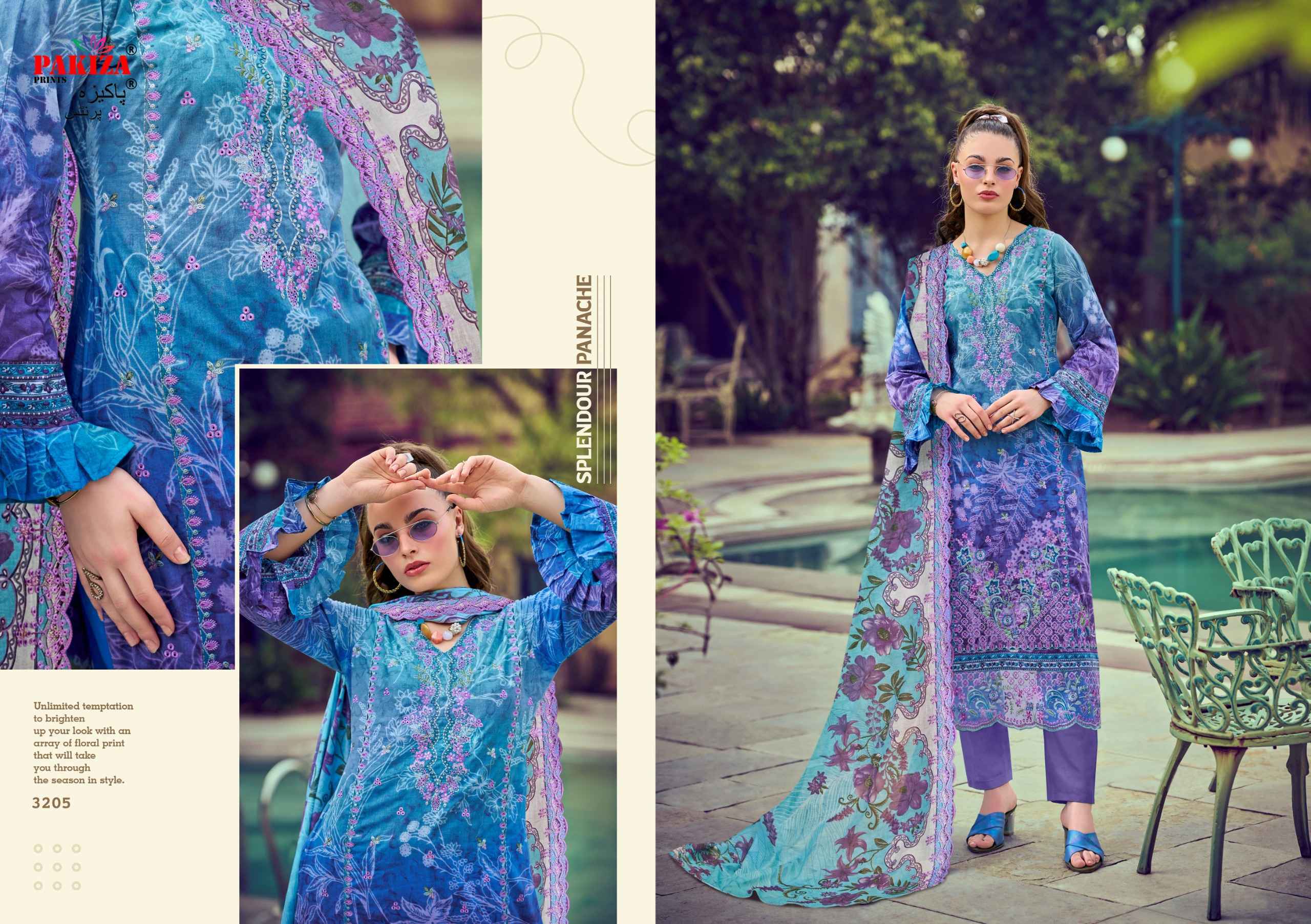 Pakiza Prints Farah Vol 32 Lawn Salwar Kameez _ Surat Wholesale Market Price ( 10 Pcs Catalog )