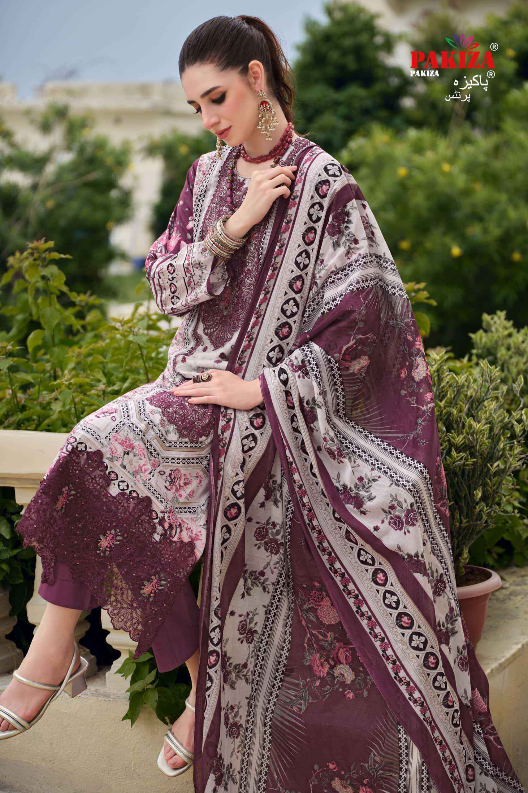 Pakiza Prints Gulnawaz Vol 26 Premium Wear Ladies Salwar Suit _ Surat Wholesale Market Price ( 4 Pcs Catalog )