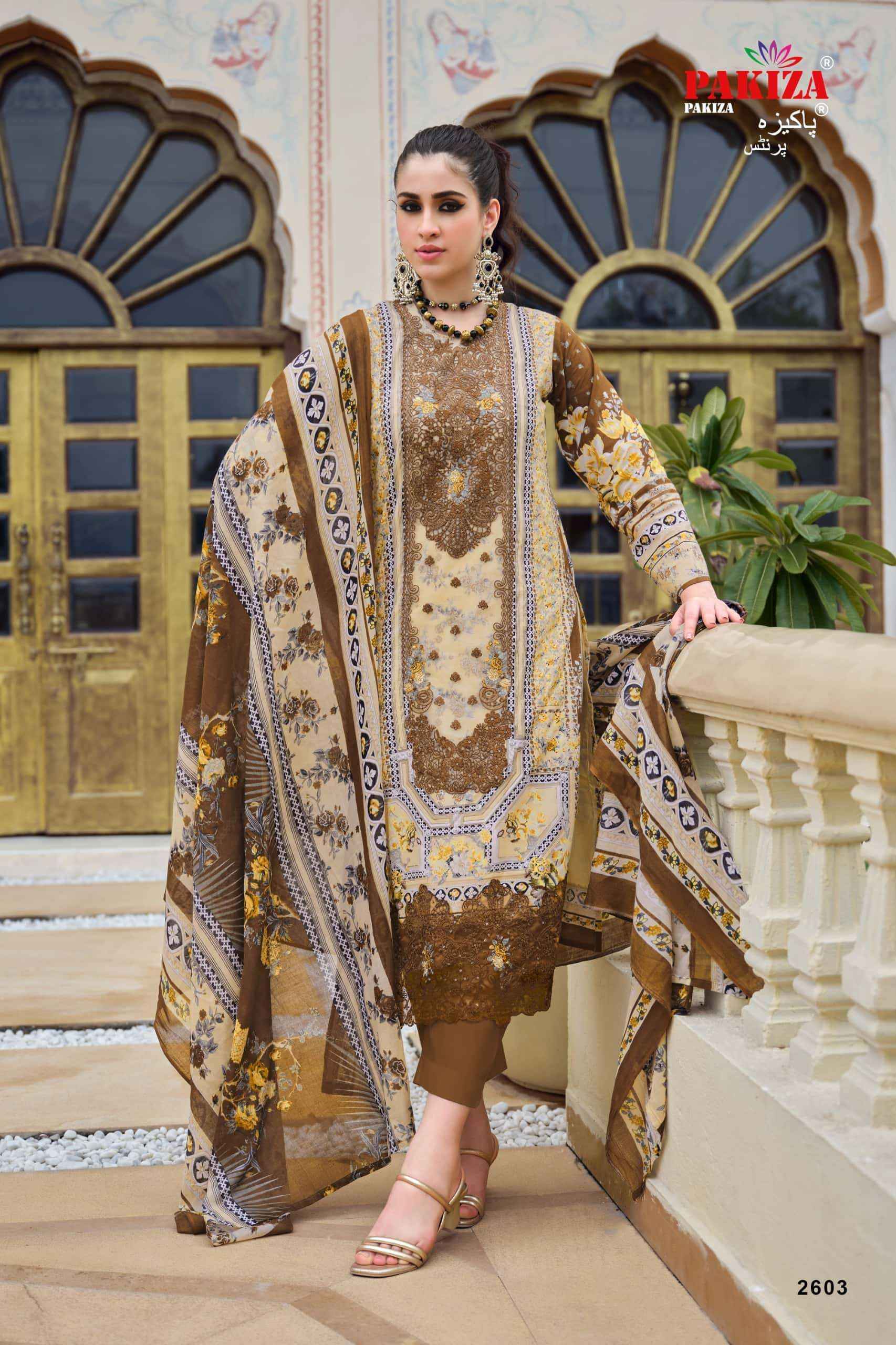 Pakiza Prints Gulnawaz Vol 26 Premium Wear Ladies Salwar Suit _ Surat Wholesale Market Price ( 4 Pcs Catalog )