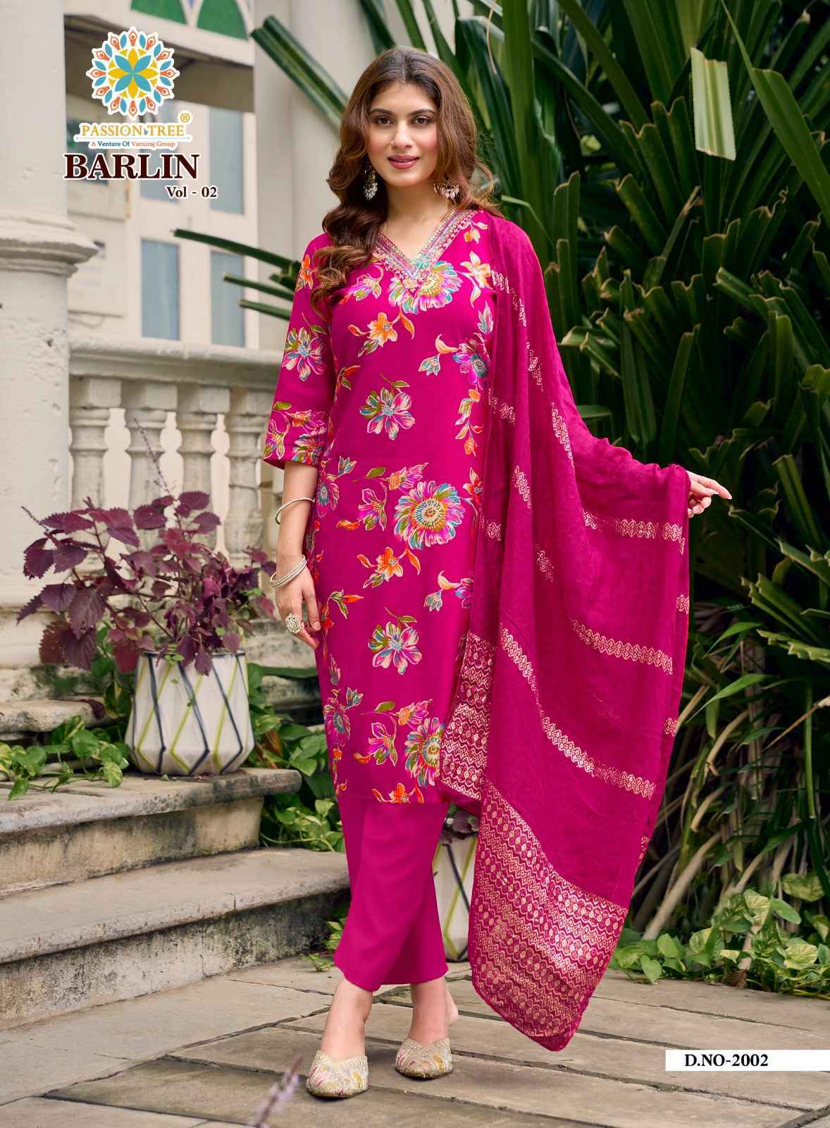 Passion Tree Barlin Vol 2 Barlin Kurti Combo Set Collection _ Surat Wholesale Market Price ( 8 Pcs Catalog )