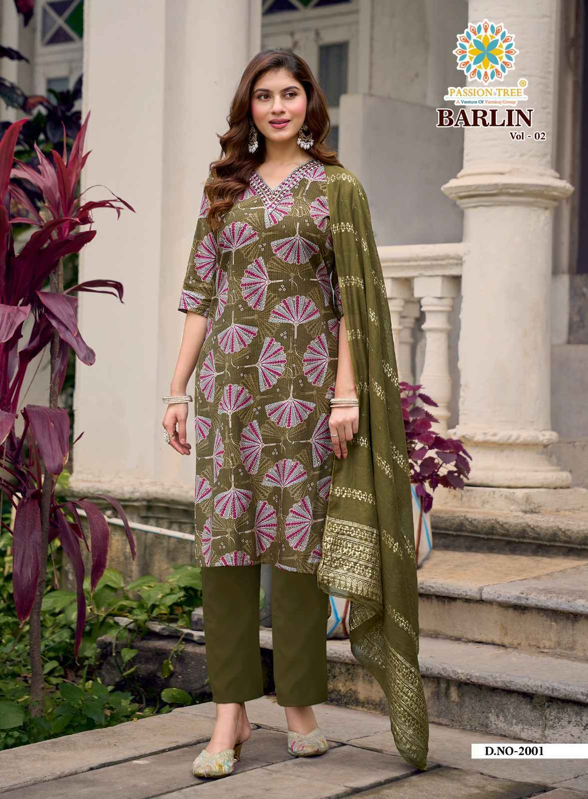 Passion Tree Barlin Vol 2 Barlin Kurti Combo Set Collection _ Surat Wholesale Market Price ( 8 Pcs Catalog )