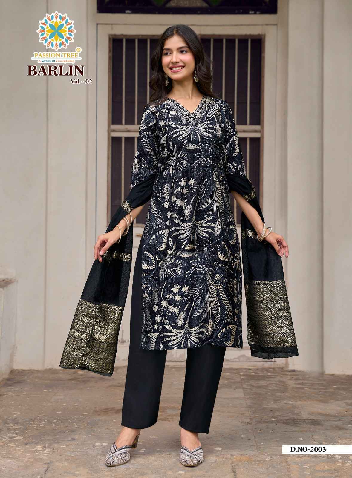 Passion Tree Barlin Vol 2 Barlin Kurti Combo Set Collection _ Surat Wholesale Market Price ( 8 Pcs Catalog )