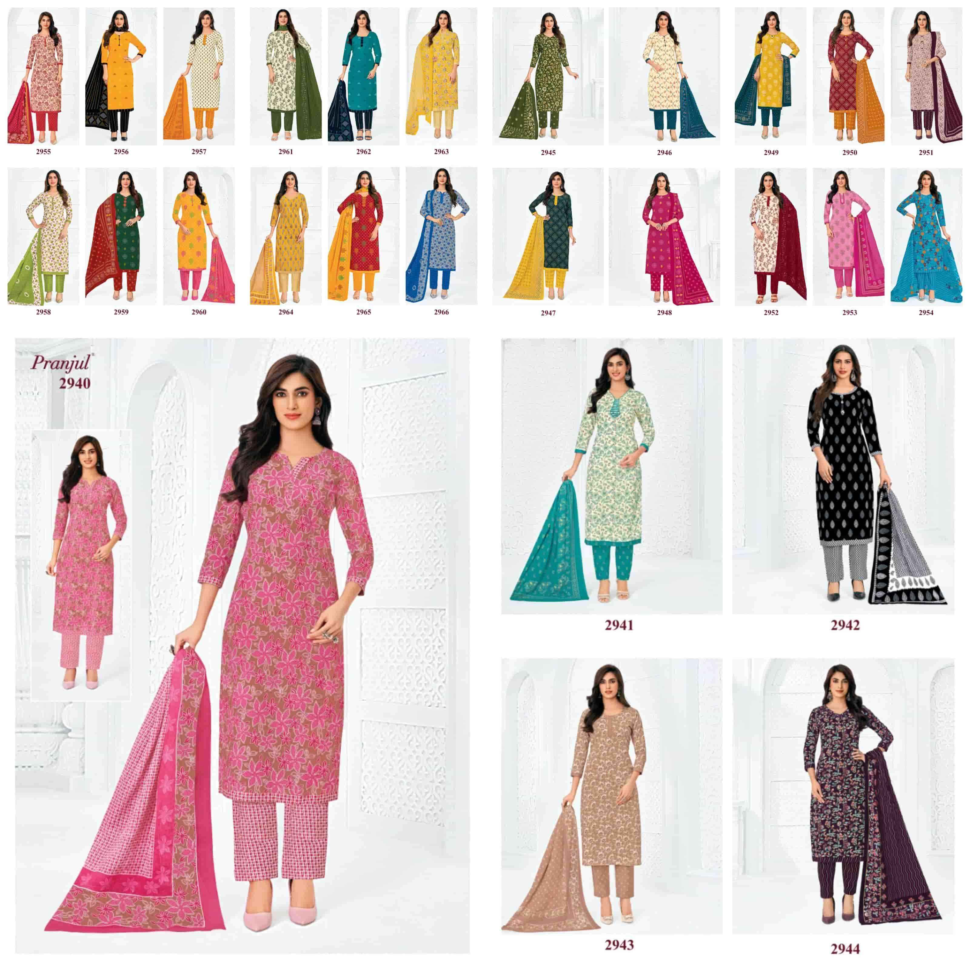 Pranjul Priyanka Vol 29 Pure Cotton Salwar Suit _ Surat Wholesale Market Price ( 36 Pcs Catalog )