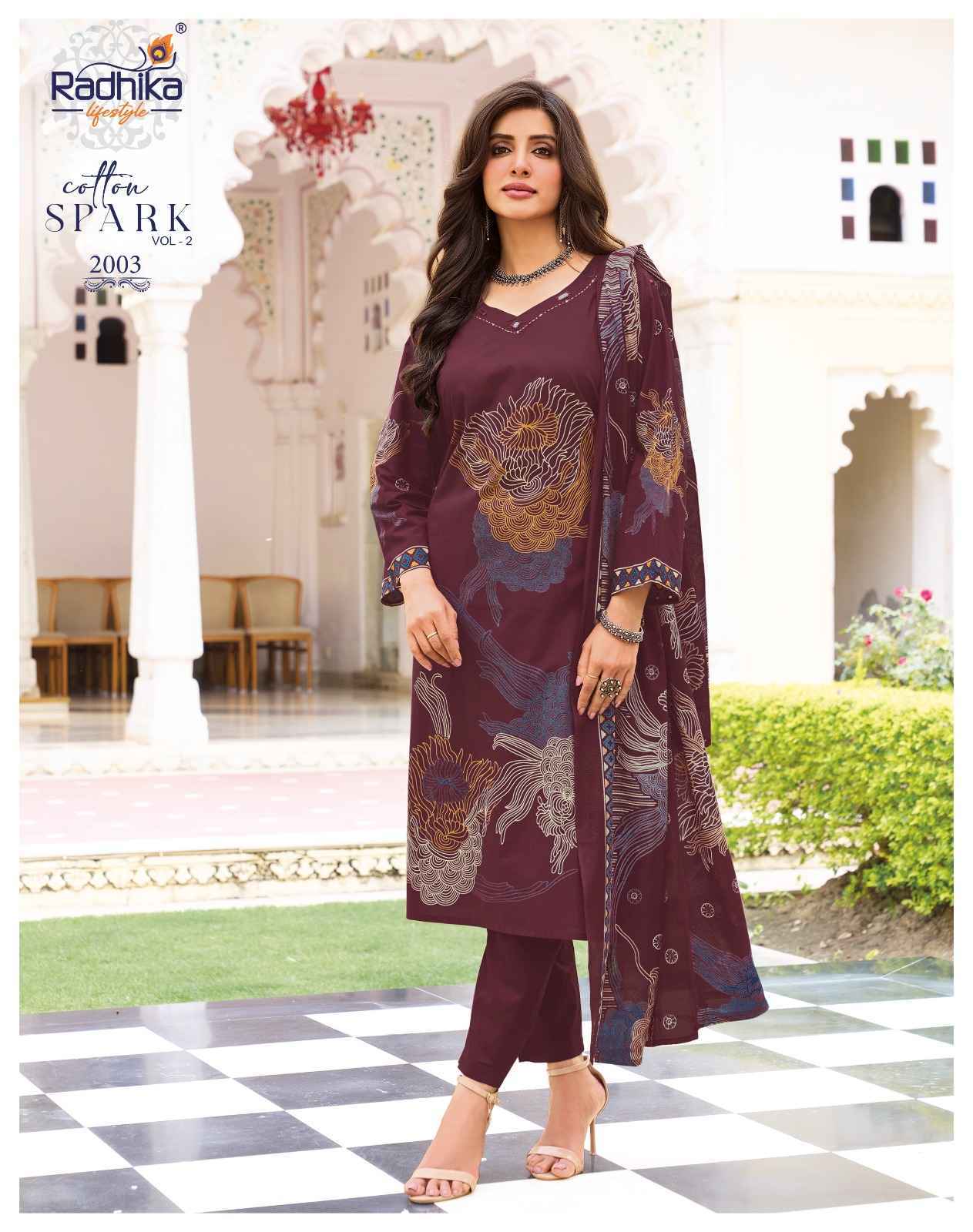 Radhika Lifestyle Cotton Spark Vol 2 Readymade Suits | surat wholesale market ( 8pcs Catalogue )