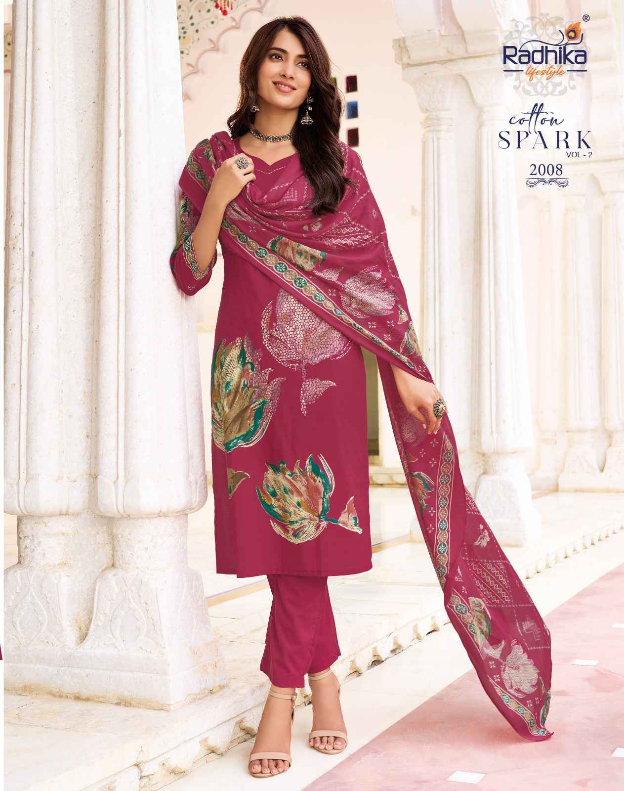 Radhika Lifestyle Cotton Spark Vol 2 Readymade Suits | surat wholesale market ( 8pcs Catalogue )