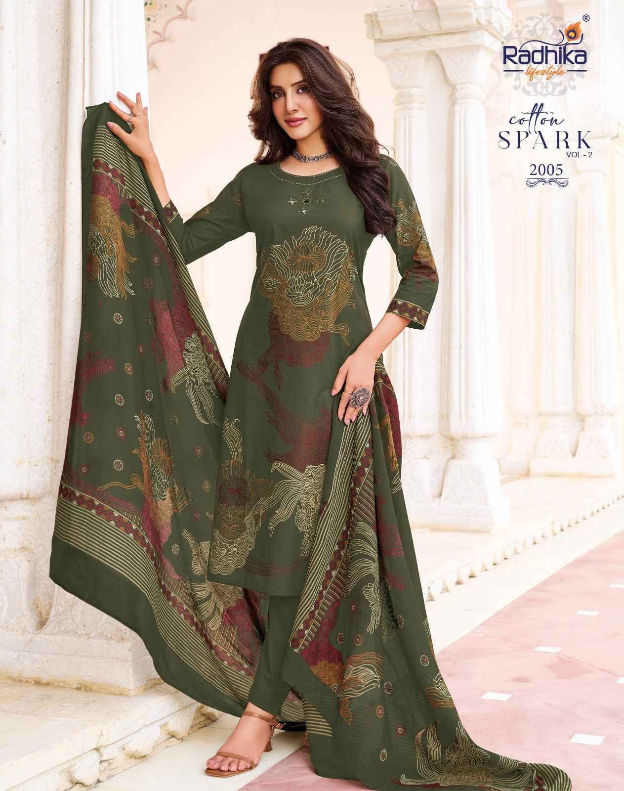 Radhika Lifestyle Cotton Spark Vol 2 Readymade Suits | surat wholesale market ( 8pcs Catalogue )
