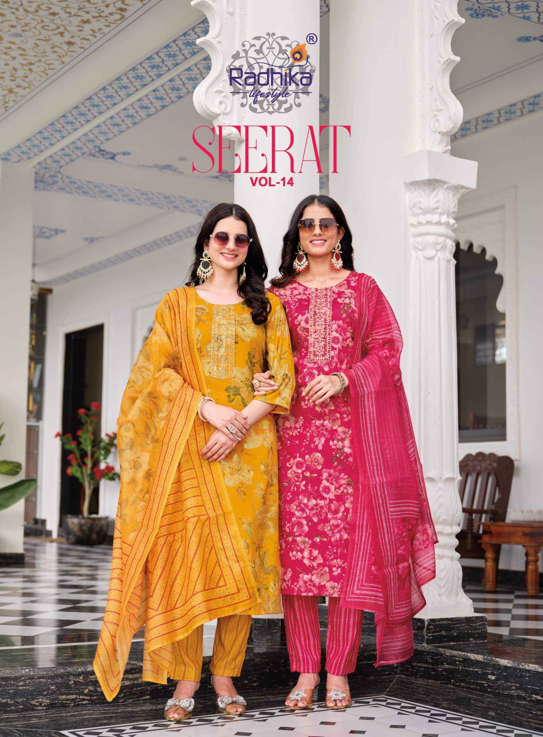 Radhika Lifestyle Seerat Vol 14 - Wholesale Market Price ( 8 Pcs Catalog )