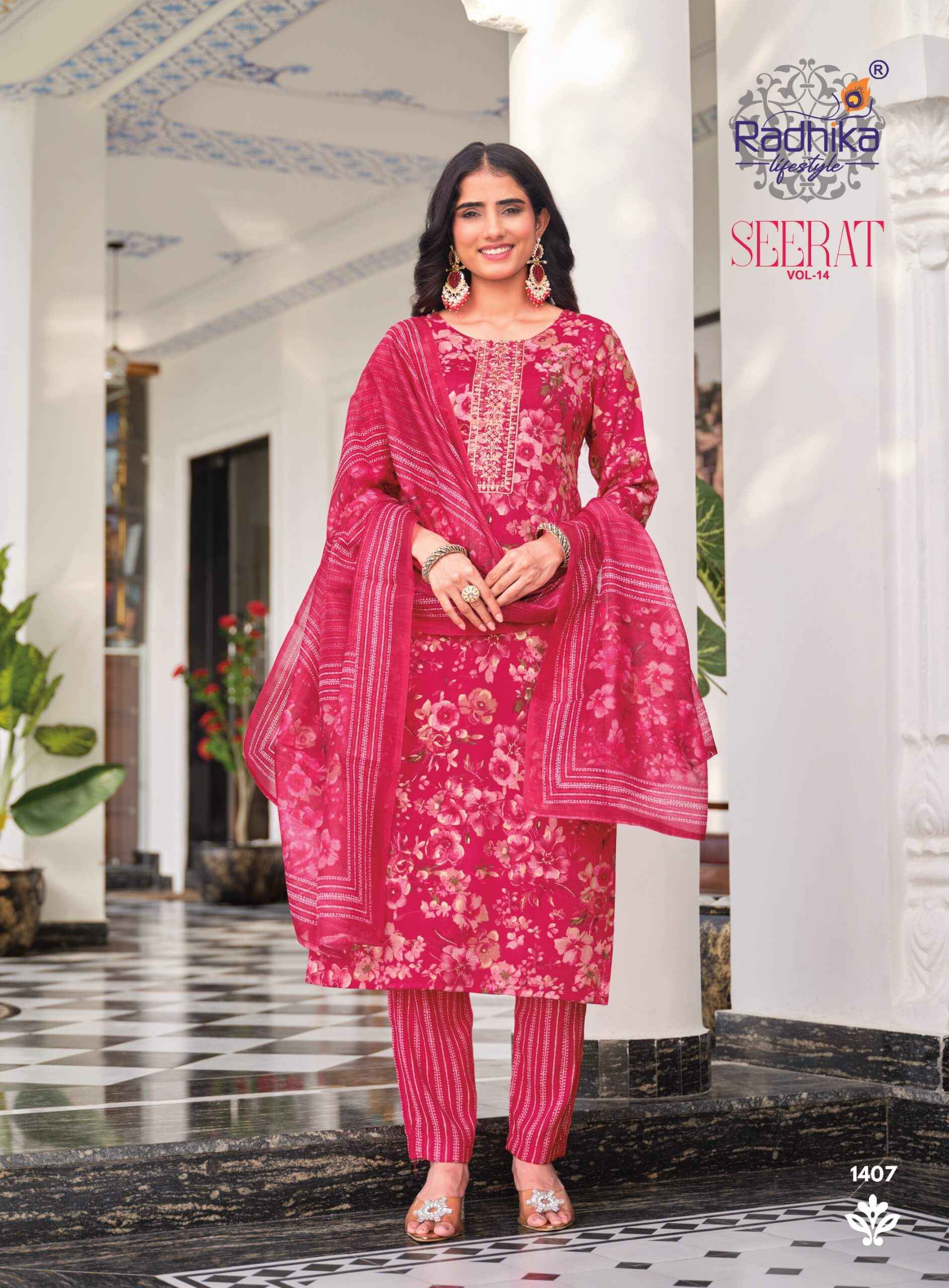 Radhika Lifestyle Seerat Vol 14 - Wholesale Market Price ( 8 Pcs Catalog )