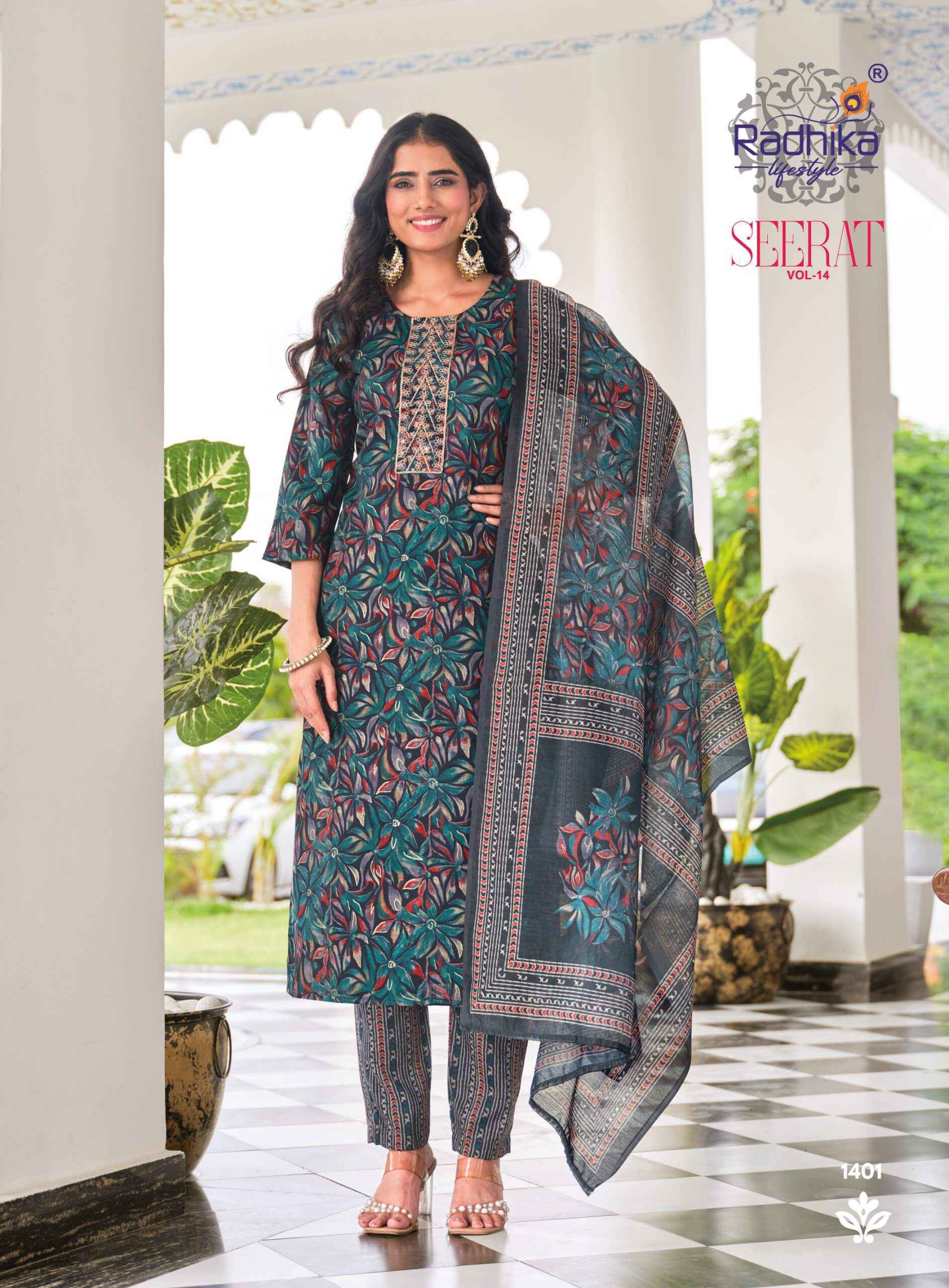 Radhika Lifestyle Seerat Vol 14 - Wholesale Market Price ( 8 Pcs Catalog )