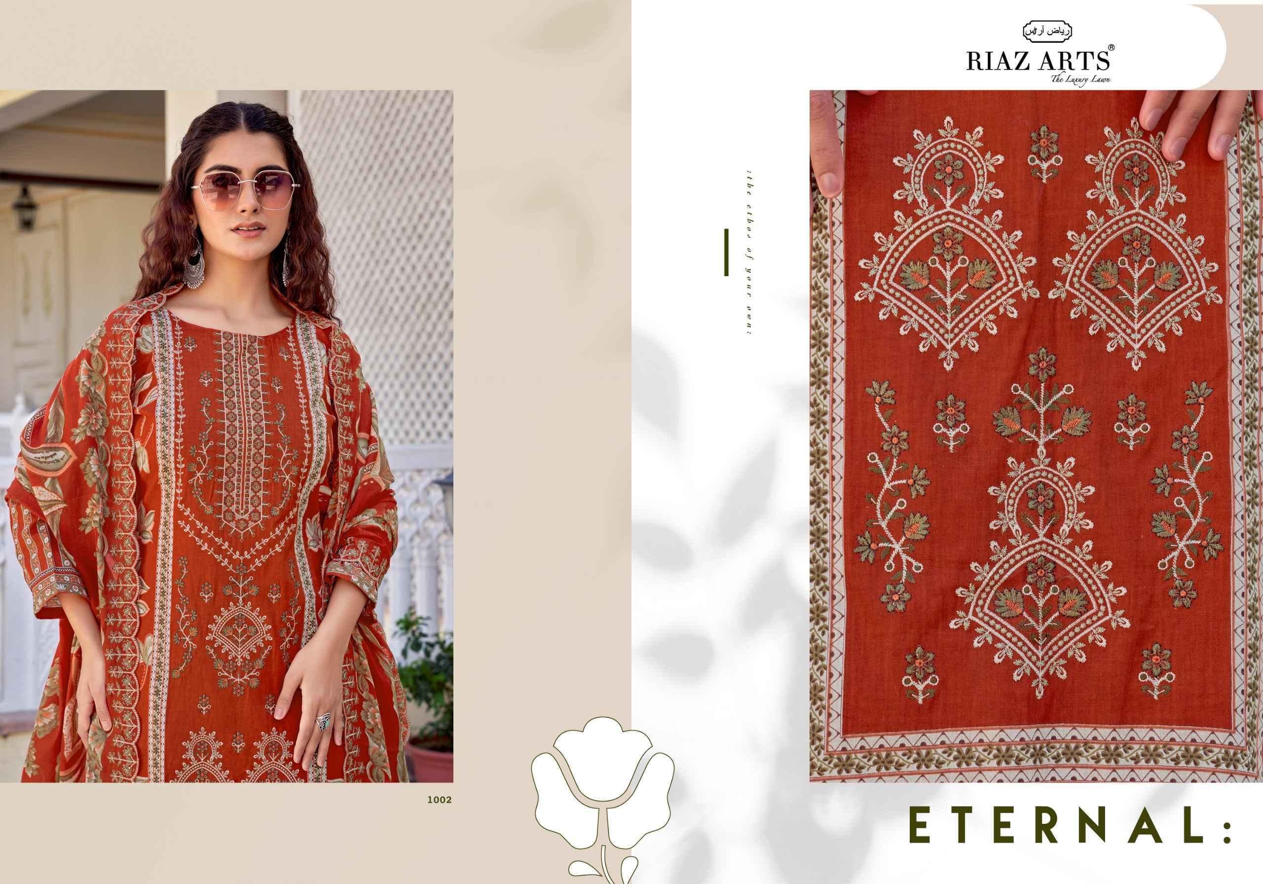 Riaz Arts Abu Rehan Lawn Cotton Dress Material - Surat Wholesale Market ( 6 pcs Catalog )