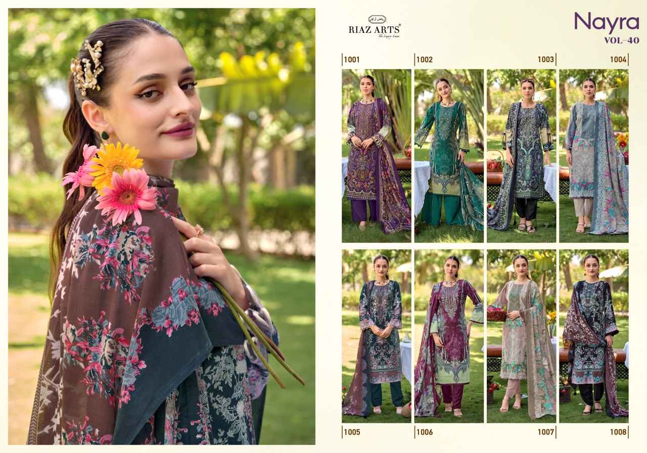Riaz Arts Nayra Vol 40 Cotton Suits Price | Surat Wholesale Market