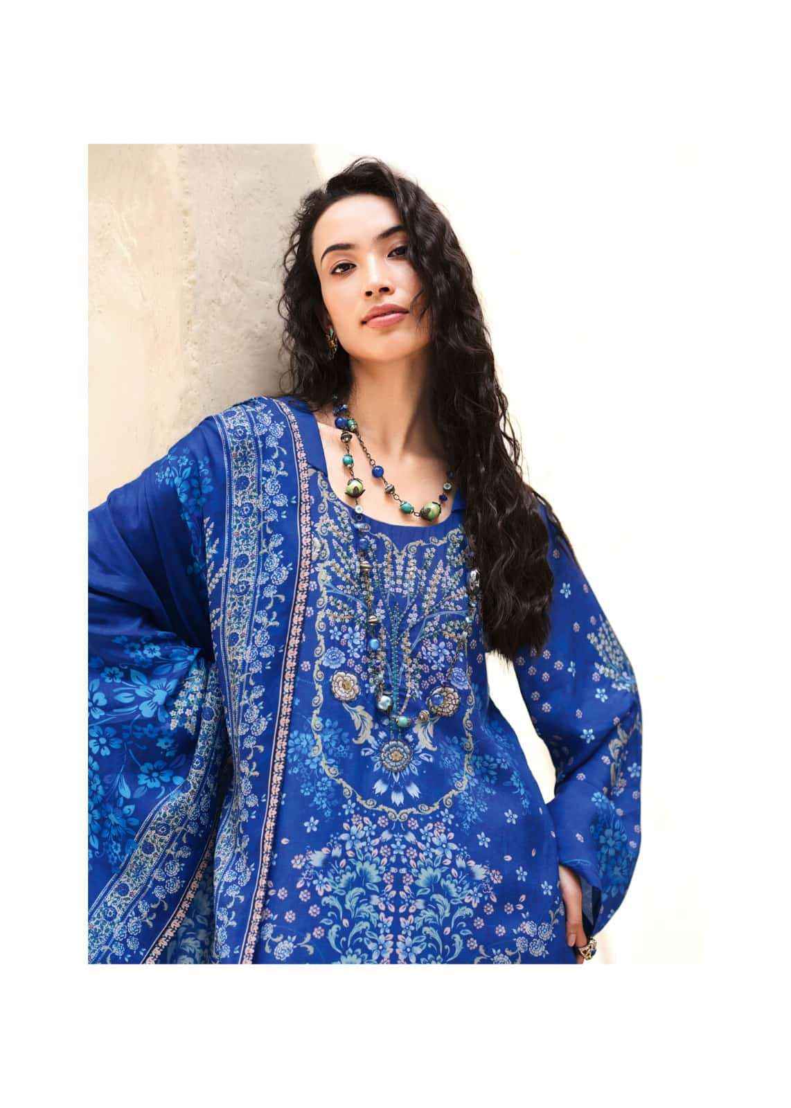 Sanaz Nazaara Digital Printed Exclusive Muslin  Salwar Suit _ Surat Wholesale Market Price ( 5 Pcs Catalog )