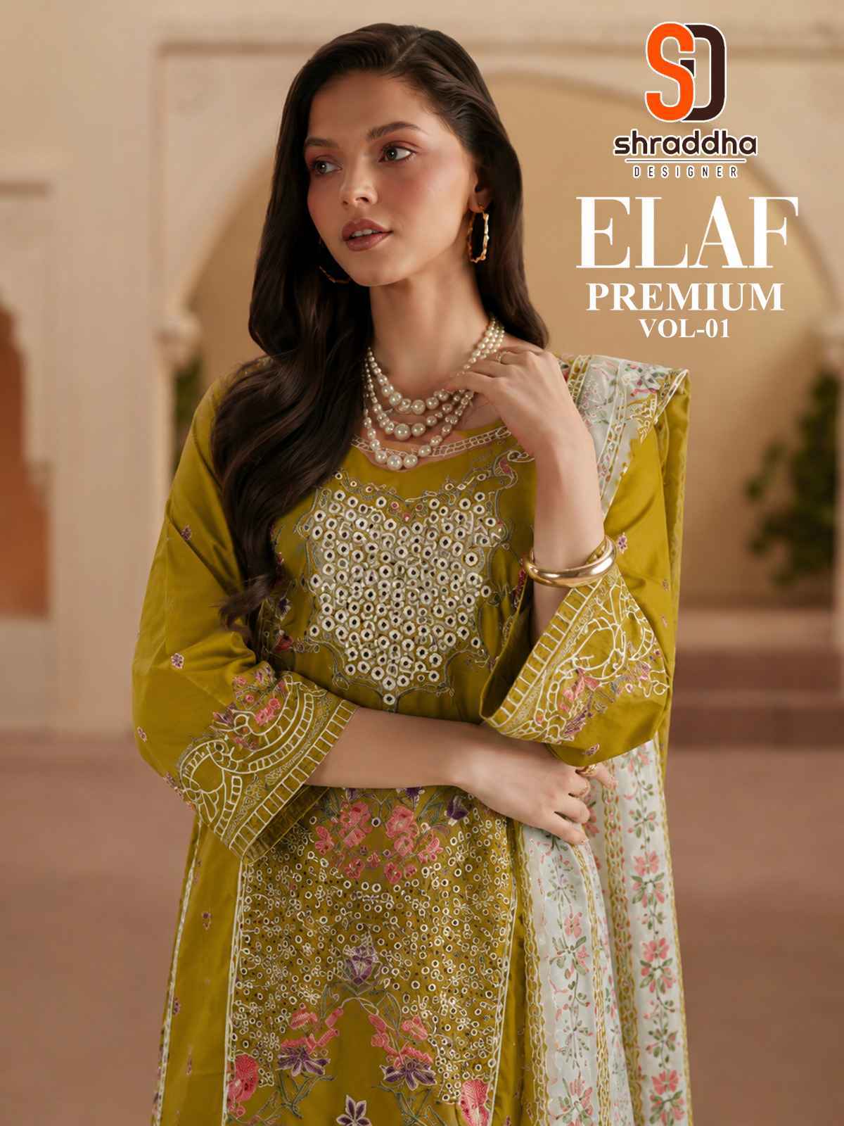 Shraddha Designer Elaf Premium Vol 1 - Cotton Dress Material - Surat wholesale Market ( 6 pcs Catalog )