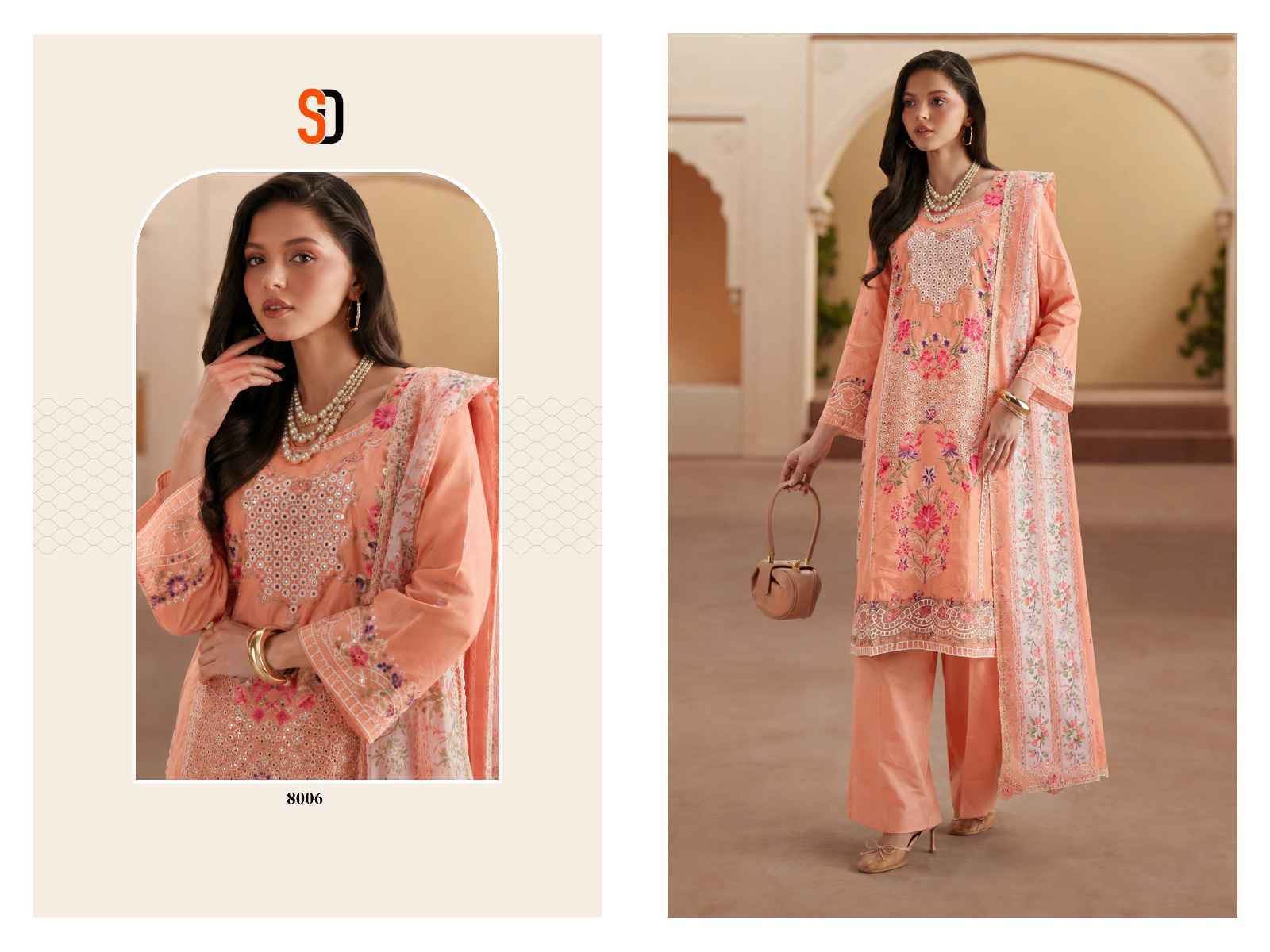 Shraddha Designer Elaf Premium Vol 1 - Cotton Dress Material - Surat wholesale Market ( 6 pcs Catalog )
