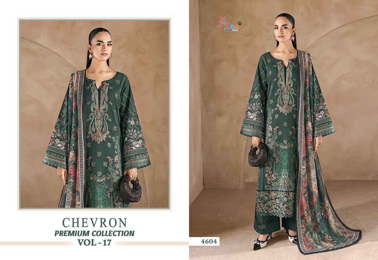 Shree Fabs Chevron Premium Collection Vol 17 Cotton Dress Material (8 Pcs Catalog) | Wholesale Price