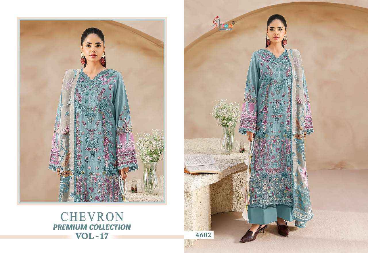 Shree Fabs Chevron Premium Collection Vol 17 Cotton Dress Material (8 Pcs Catalog) | Wholesale Price