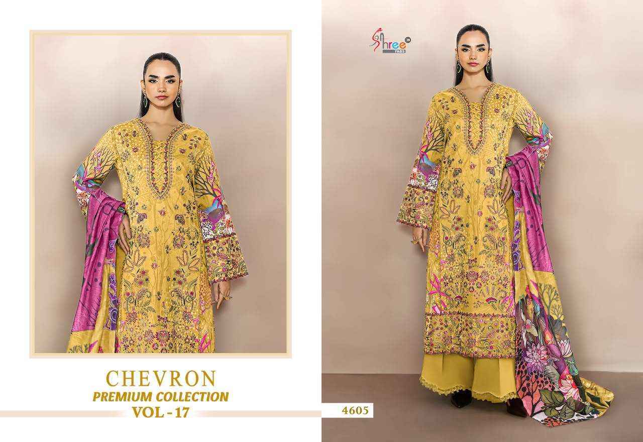 Shree Fabs Chevron Premium Collection Vol 17 Cotton Dress Material (8 Pcs Catalog) | Wholesale Price
