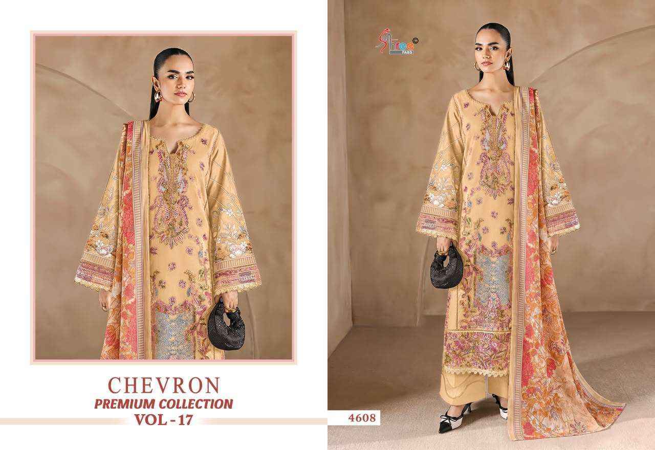Shree Fabs Chevron Premium Collection Vol 17 Cotton Dress Material (8 Pcs Catalog) | Wholesale Price