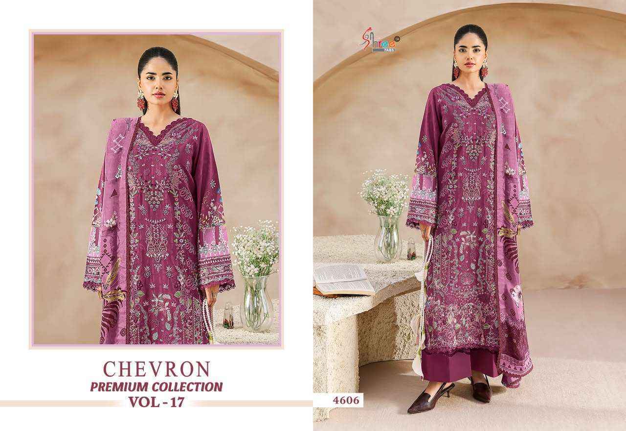 Shree Fabs Chevron Premium Collection Vol 17 Cotton Dress Material (8 Pcs Catalog) | Wholesale Price