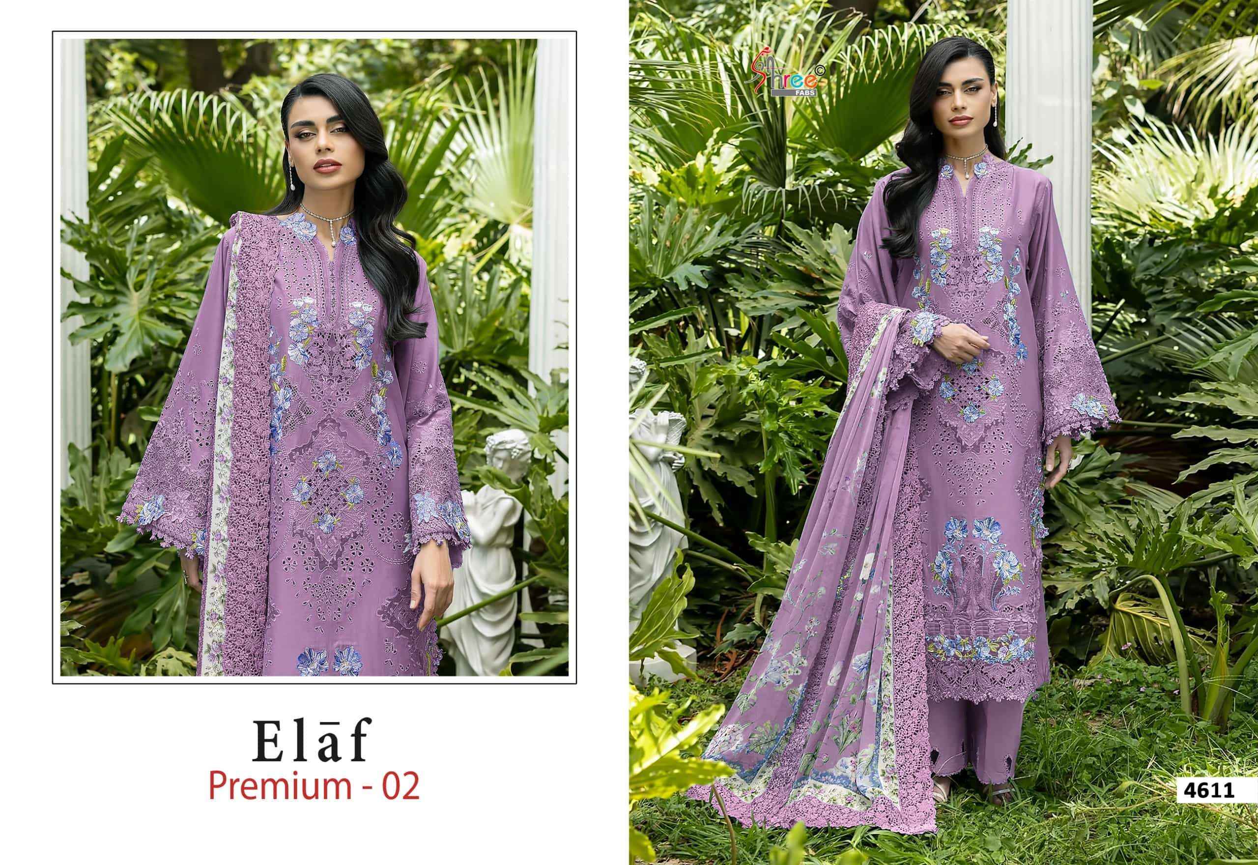 Shree Fabs Elaf Premium Vol 2 Pure Cotton Pakistani Suits | Wholesale Market Surat ( 6 Pcs Catalogue )