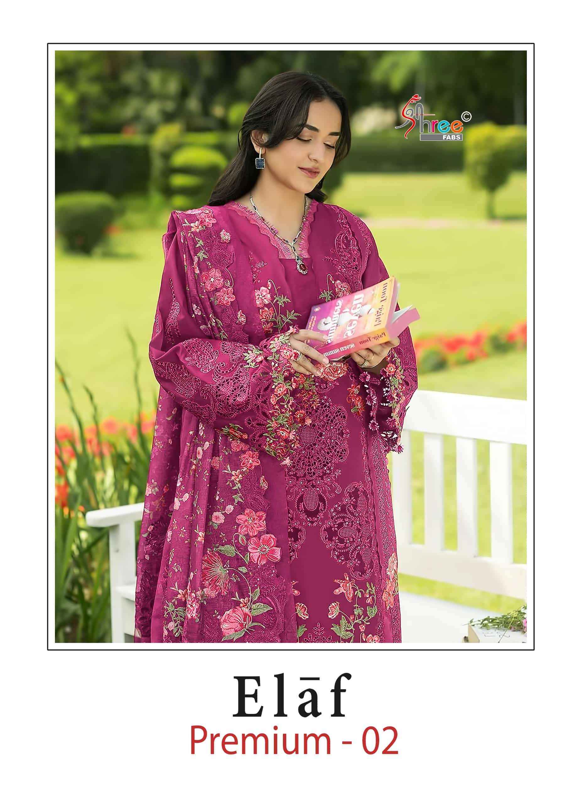 Shree Fabs Elaf Premium Vol 2 Pure Cotton Pakistani Suits | Wholesale Market Surat ( 6 Pcs Catalogue )